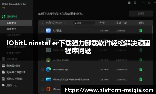 IObitUninstaller下载强力卸载软件轻松解决顽固程序问题
