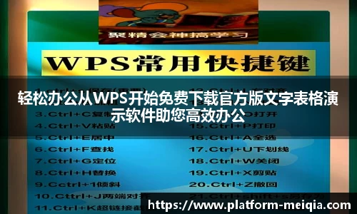 轻松办公从WPS开始免费下载官方版文字表格演示软件助您高效办公